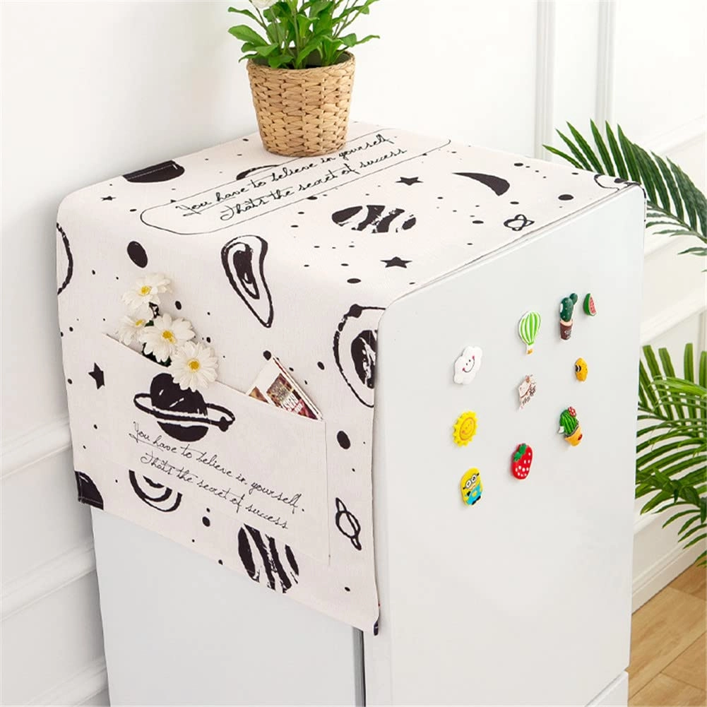 Lukery Fridge Dust Cover - suitable for refrigerators, washing machines, dryers, microwave ovens and ovens
