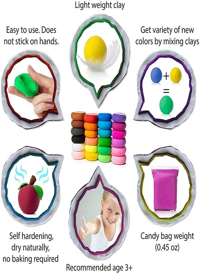 Trader Clay - Air Dry Clay 24pcs.