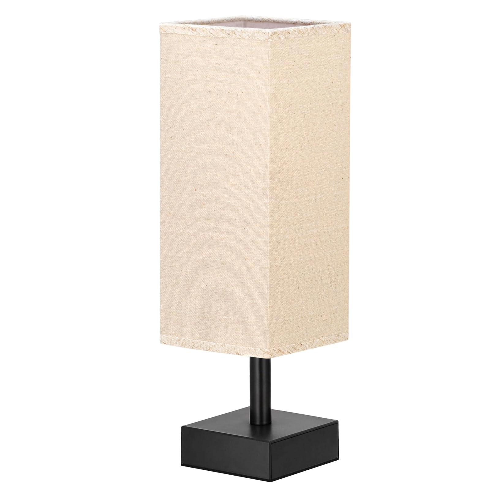 S6-16 - Linen Black Small Table Lamp