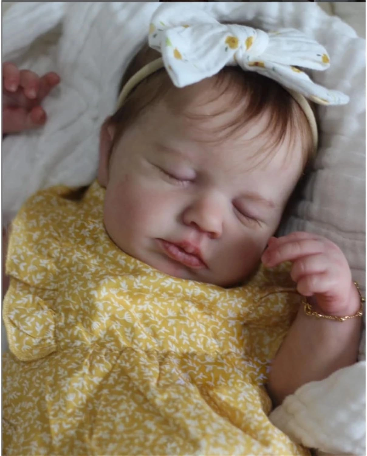 Loulou Girl Reborn Baby Doll - 20 Inch Silicone Sleeping Ages 3+