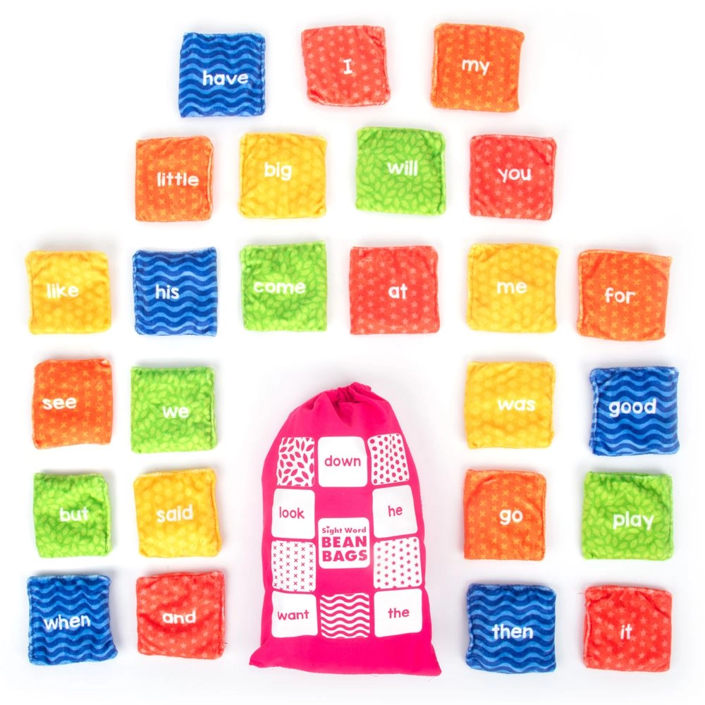Learning Resources Sight Word Double-Sided Bean Bags - Suitable for 4 years & above 25 Pcs