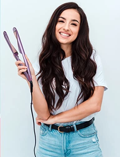 Professional Ion Flat Iron Curling Iron in One