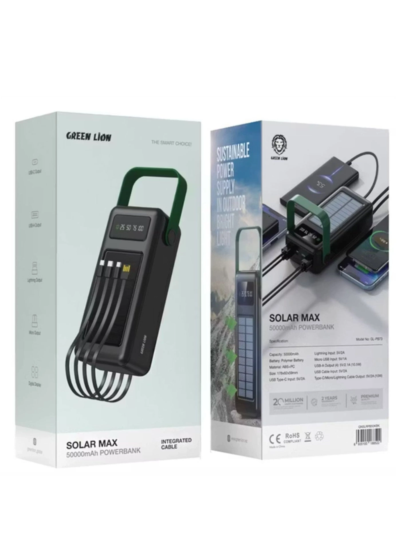 Solar Max - 80000 Watt-hour 10.5 Watt 4 USB-A Output