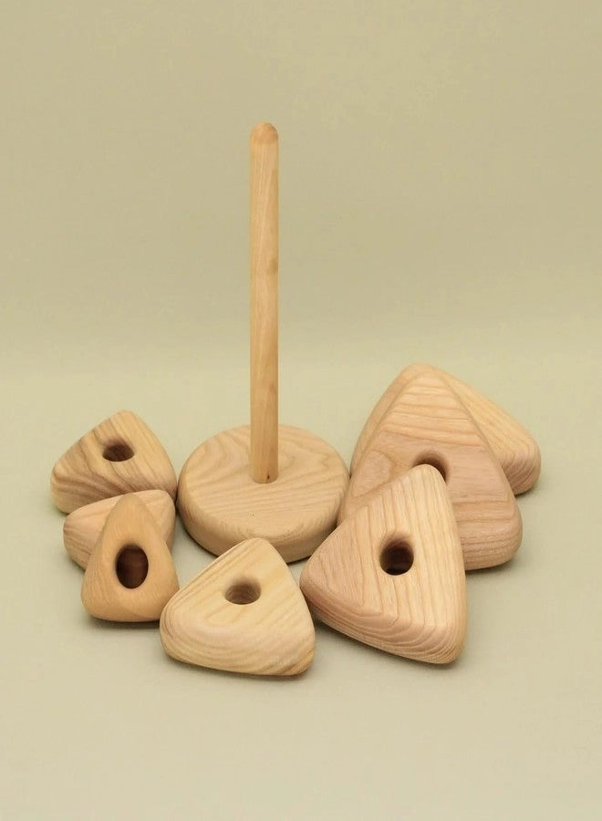 Natural Wooden Stacking Ring Montessori-Inspired