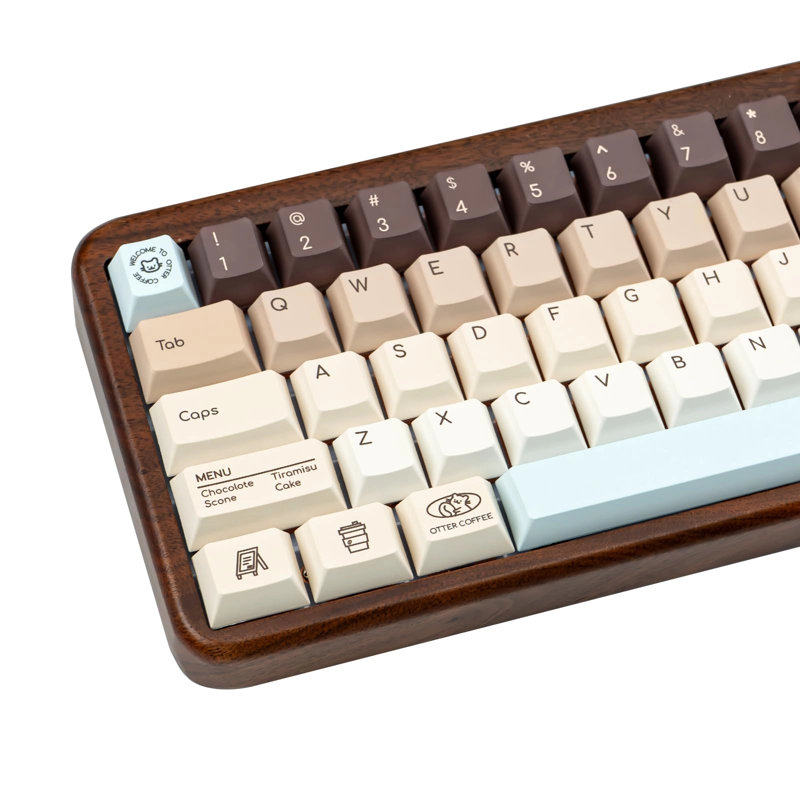 TIMSEKER 130 Keys Minimalist Cute Capybara Keycaps - ANSI US and UK Keycap Puller