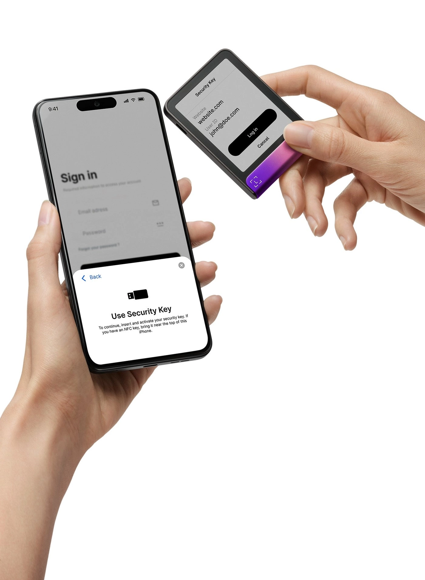 Flex - 2.84" Touchscreen Recovery Key Bluetooth