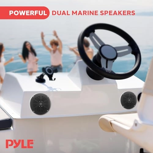Dual Marine Speakers - 6.5 Inch 120 Watt