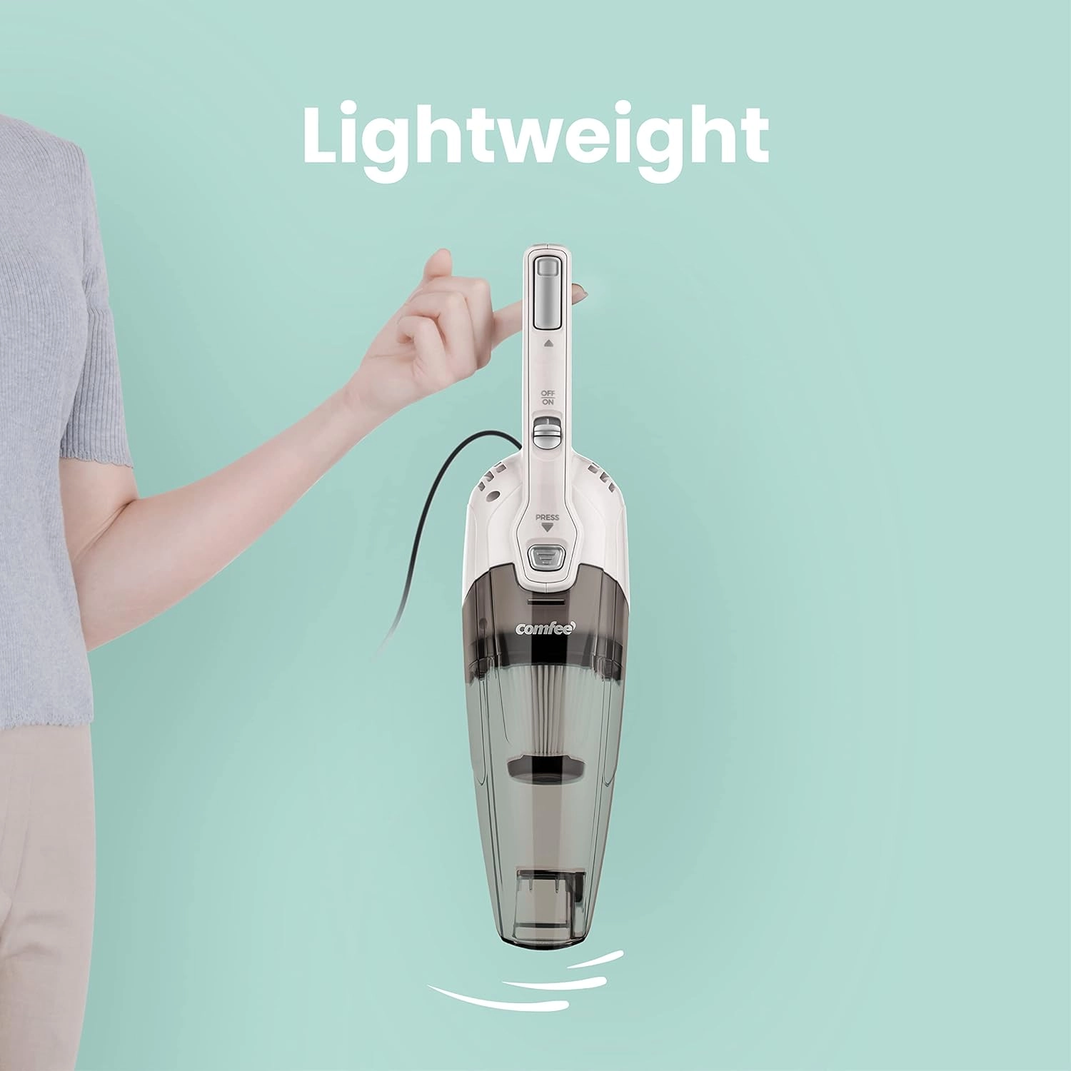 2 In 1 Handheld Vacuum Cleaner - 600W 16000Pa 5M cord