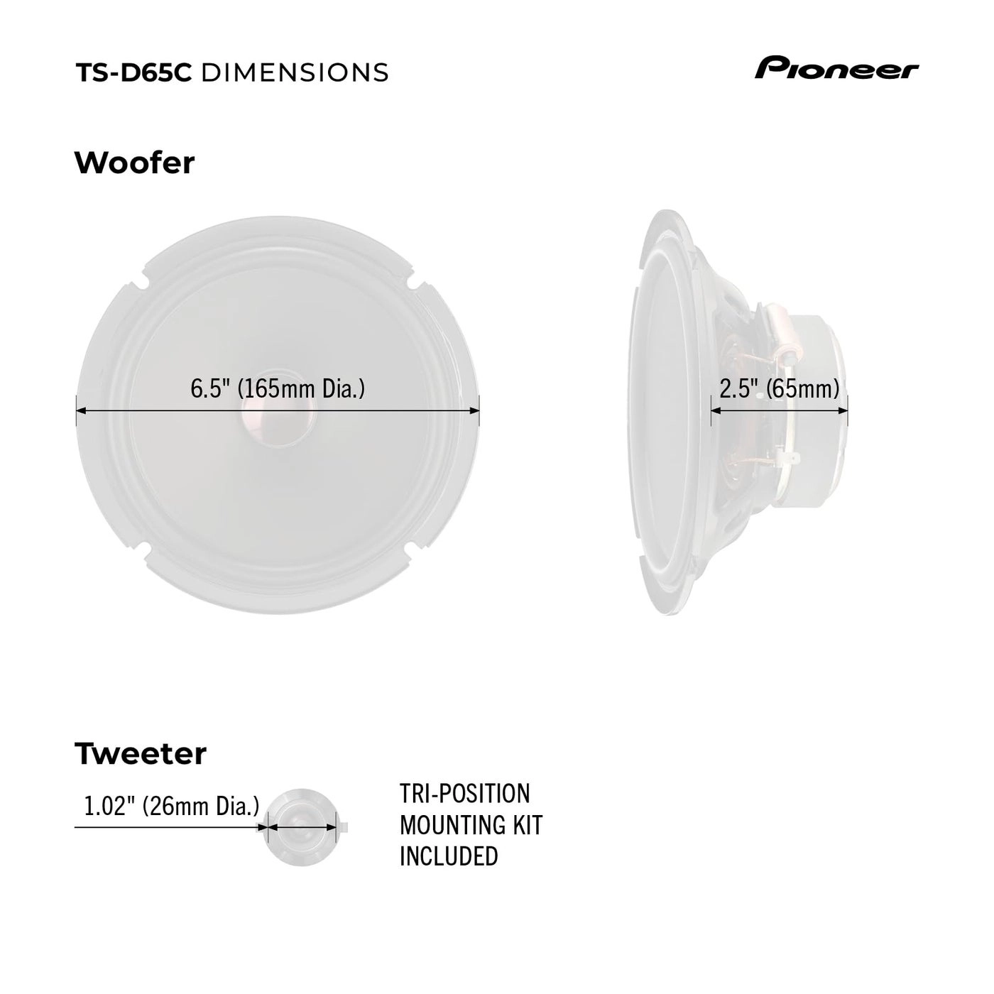 TS-D65C - 6-1/2" 2-Way