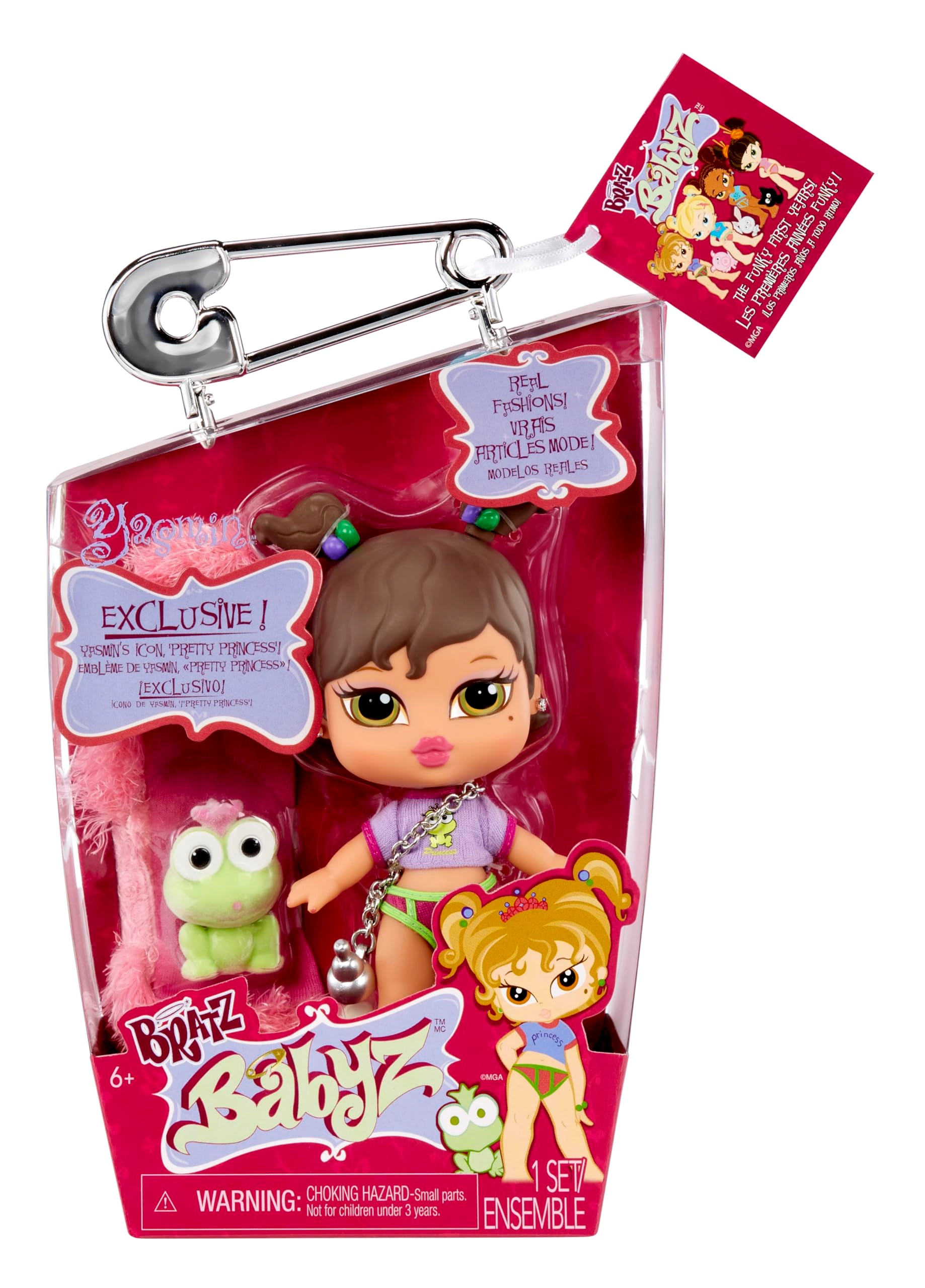 MGA Entertainment Yasmin Babyz Doll - Collectible Flocked Pet Ages 6+