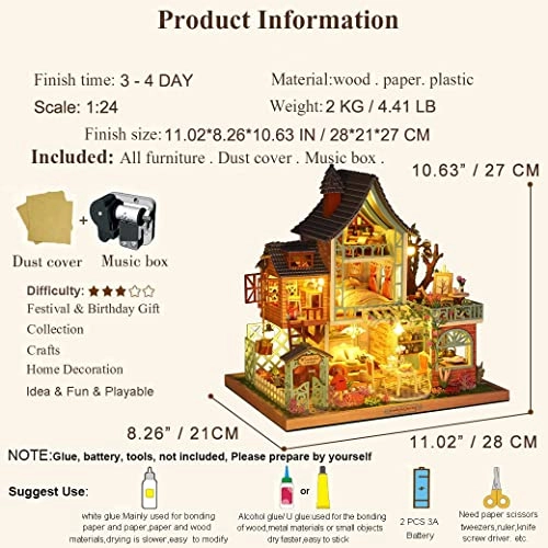 Miniature Dollhouse Kit - Mermaid Princess 1:24 Scale