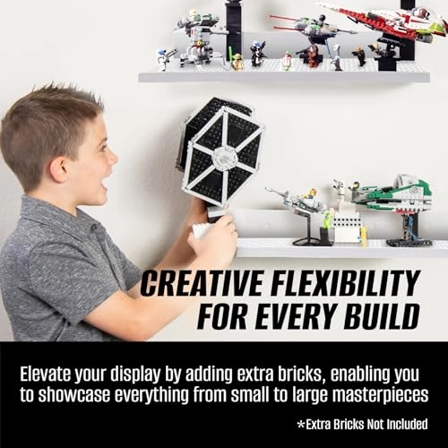 Building Brick Display Shelves - Wood Plastic