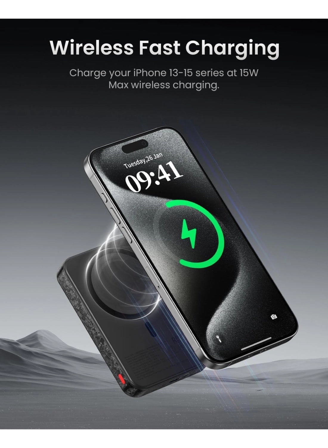 IceMag - 10000mAh Magnetic Wireless Charging