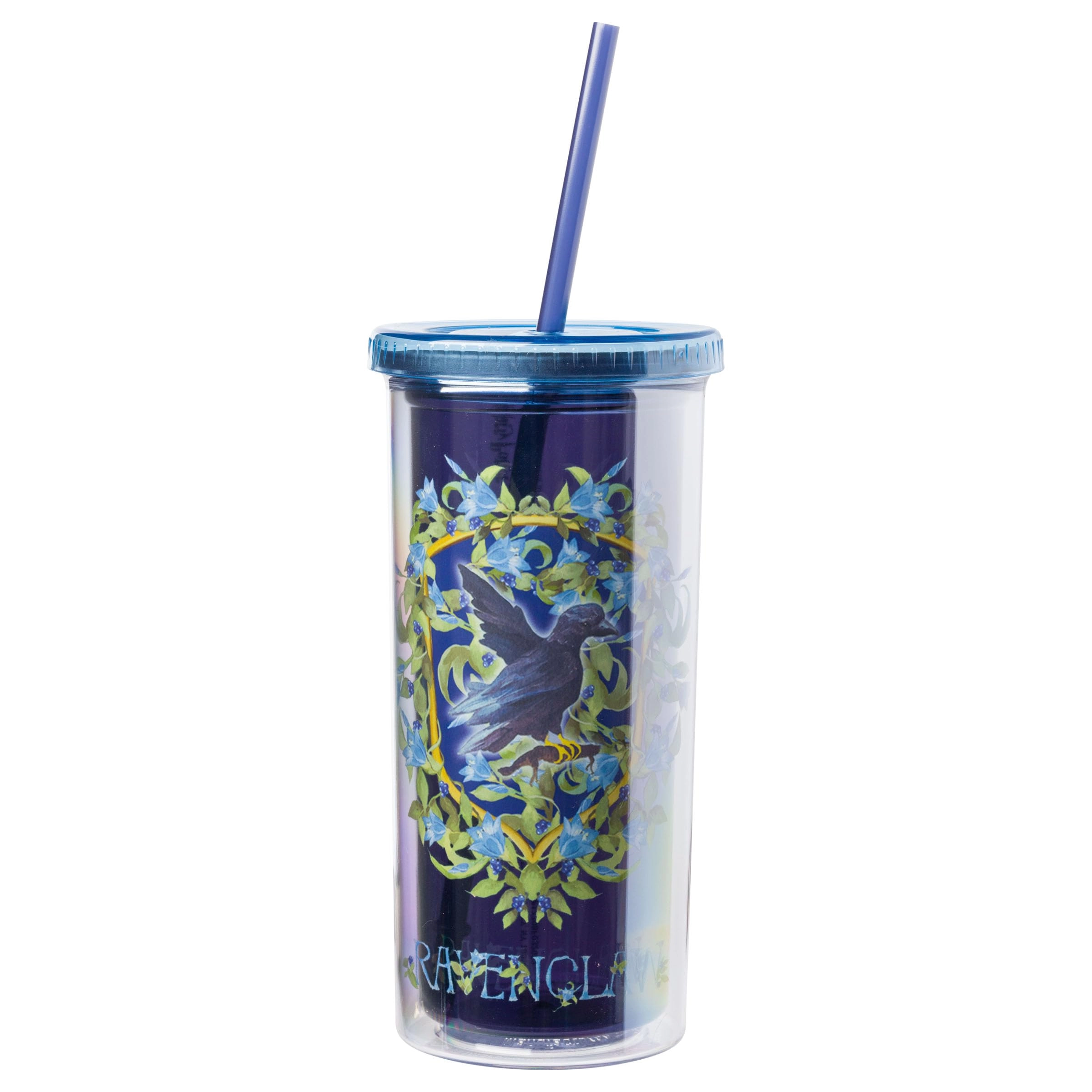 Silver Buffalo Harry Potter Ravenclaw Hogwarts Crest Plastic Tall Cold Cup - 1 pcs