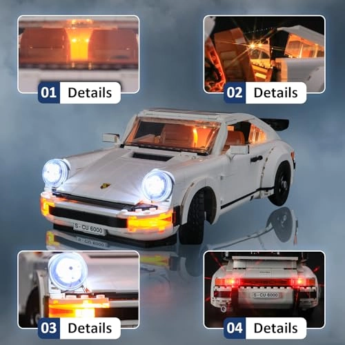 LED Light Kit for LEGO Creator Expert Porsche 911 10295