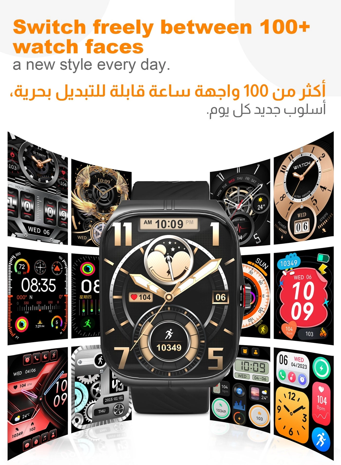Ultra Smart Watch Zinc Alloy Vacuum Plating
