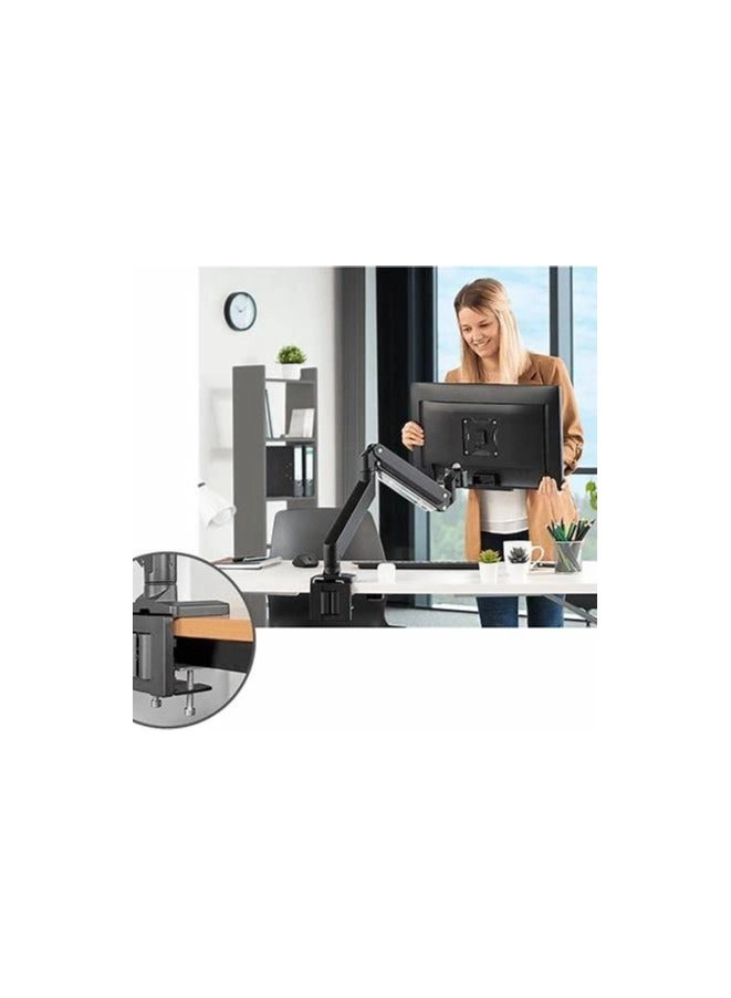 Fullmotion Single Arm Monitor Desk Mount Stand - 1 33 to 88.9 cm