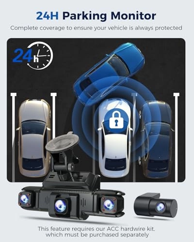 360 View 4 Channel Dash Cam