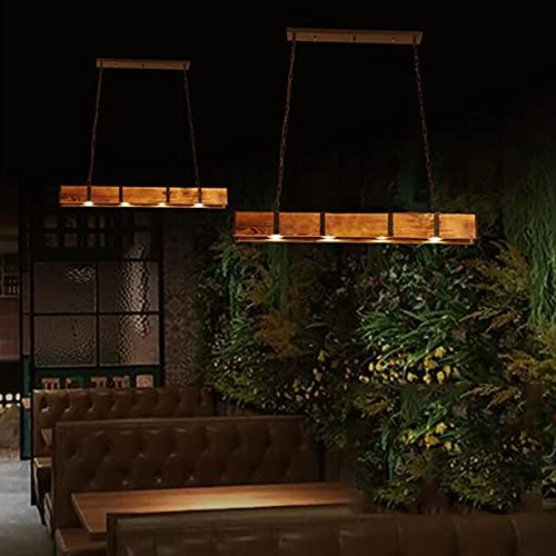 Solid Wood Postmodern Light Luxury Chandeliers - GU10 4 Heads 100*100cm