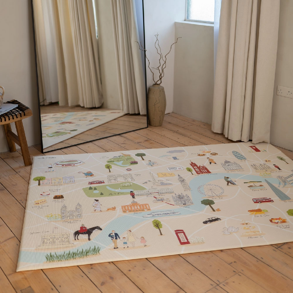 Reversible Play Mat - London City Tour 6 months