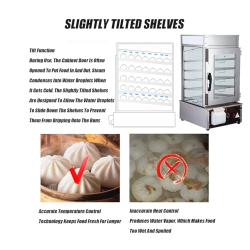 Dim Sum Electric Steamer - 1200W 5 Layers