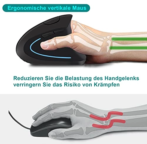 Ergonomic Vertical Mouse - Wireless