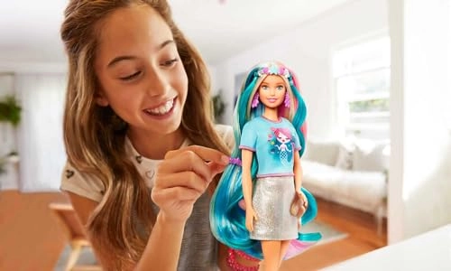 Barbie Fantasy Hair Doll - Mermaid & Unicorn Looks Multicolour Ages 3+
