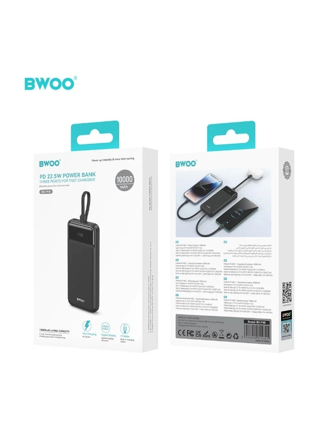 Pd - 22.5W Fast Charging Four Ports 10000Mah