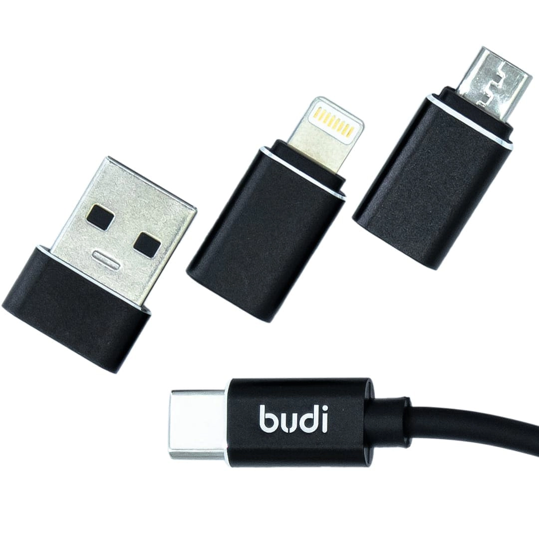 budi DC180AB Cable 2.4A USB-A to USB-C 0.6m
