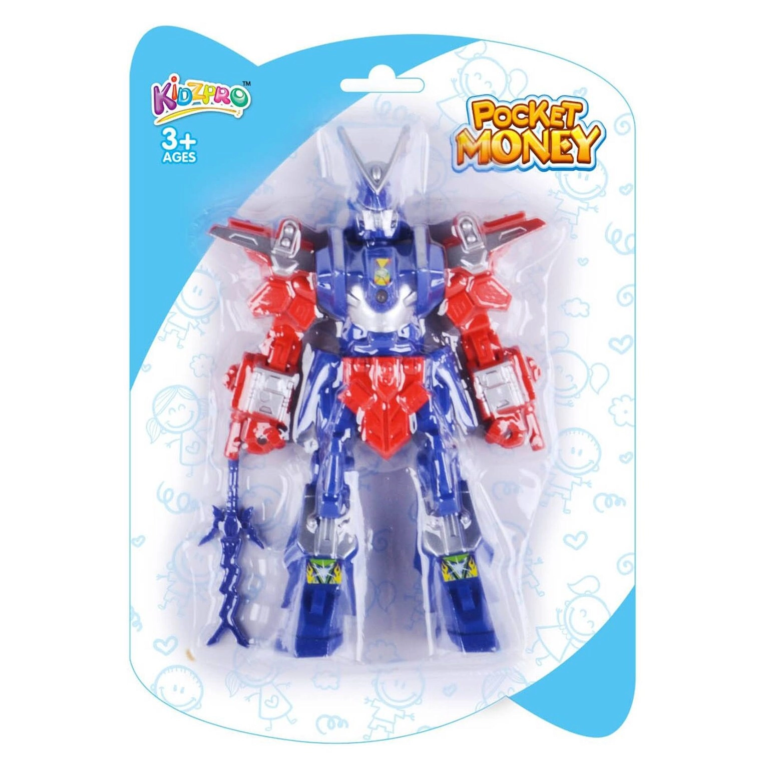 Carrefour Kidzpro Pocket Money Robot - With Light Multicolour