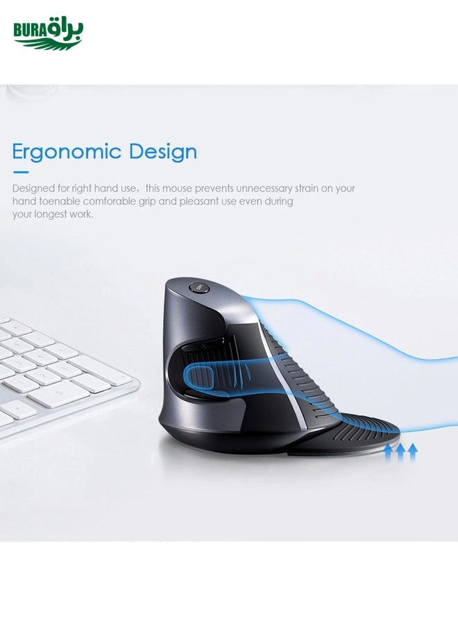 M618GX Ergonomic Vertical Mouse - Wireless