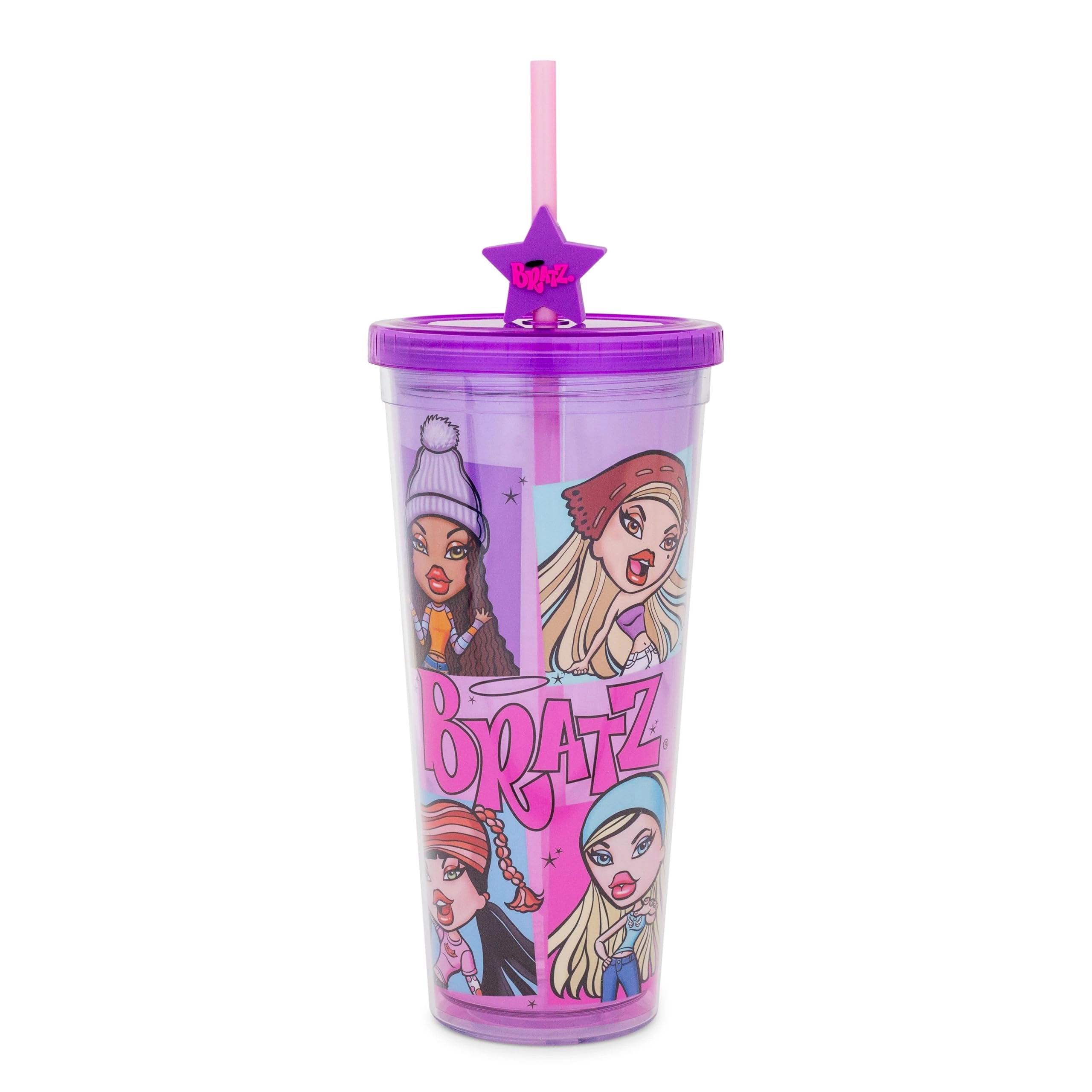Silver Buffalo Bratz Cold Cup - Pink and Purple