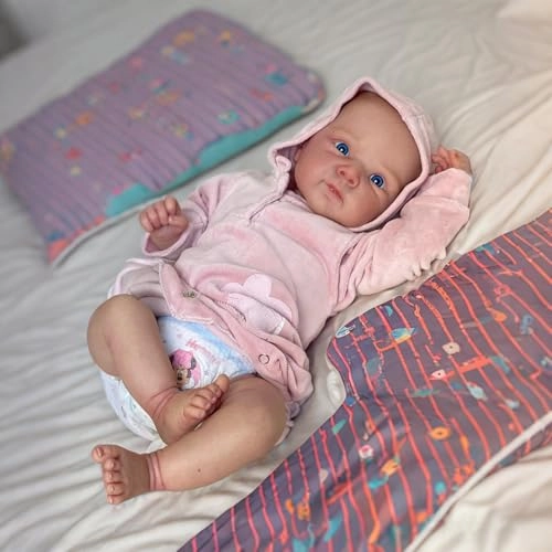 Reborn Doll - 18"/48cm Soft Silicone vinyl Pink Ages 3+
