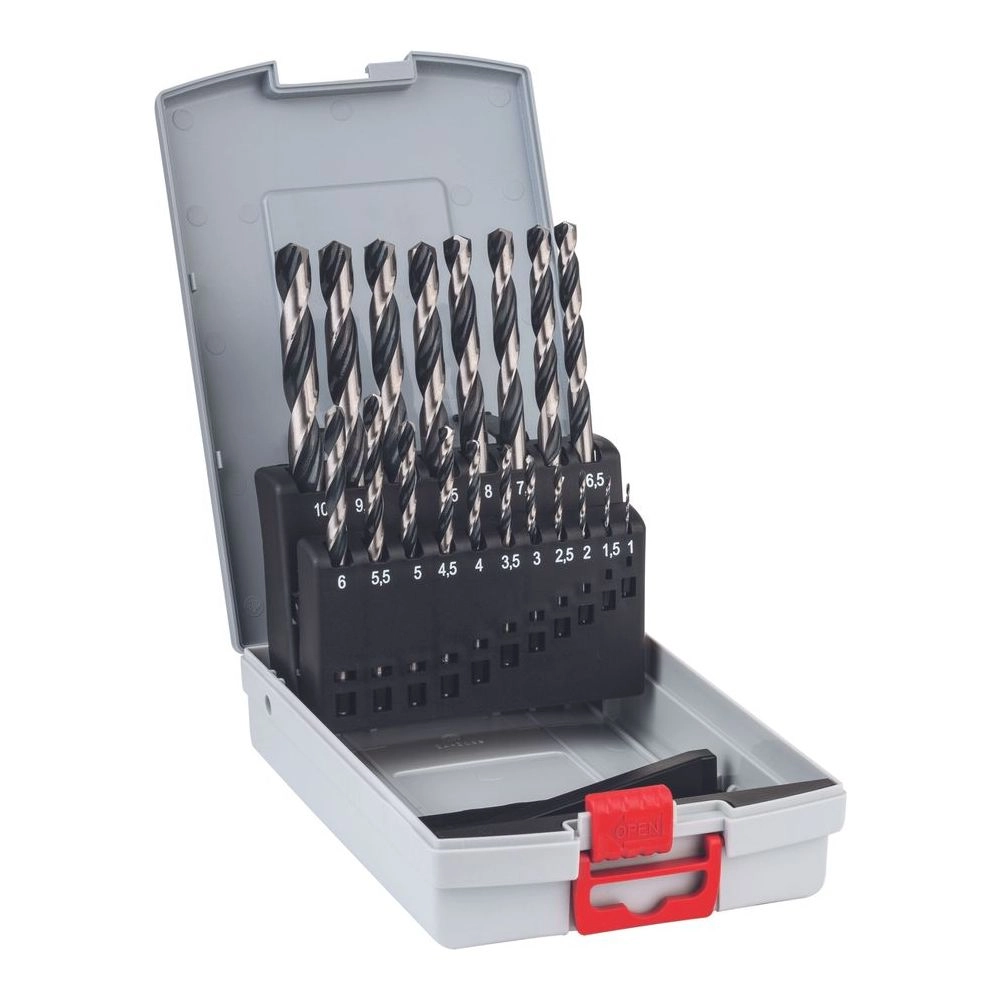 Bosch HSS-PoinTeQ Metal Drill Bit Set - 19 piece(s) 1-10 mm