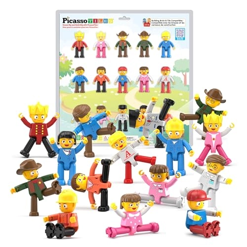 Magnetic Character Action Figures - 15 pcs