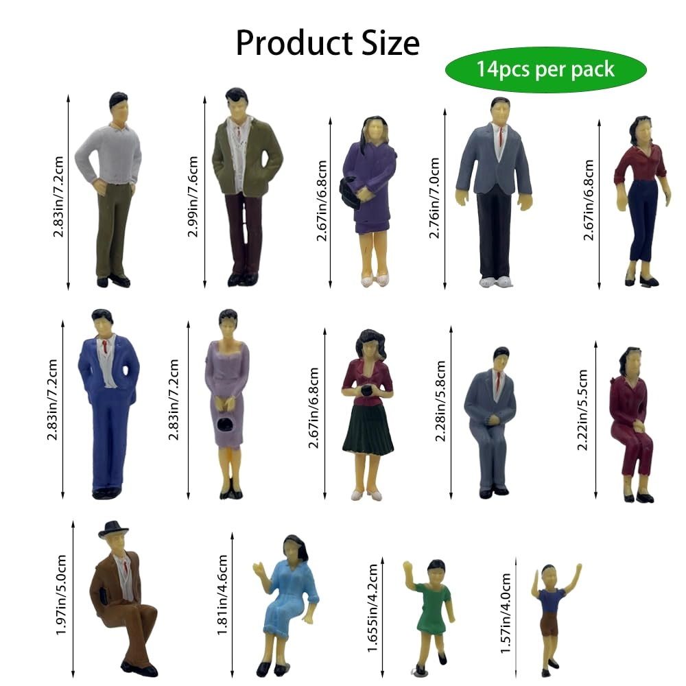 Miniature figures - 14 pcs