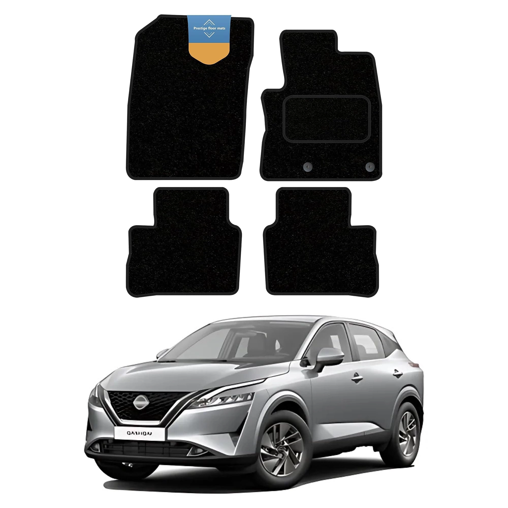 Prestige Floor Mats Ltd Tailored Car Floor Mat - NISSAN QASHQAI J12 2021 Onwards Front