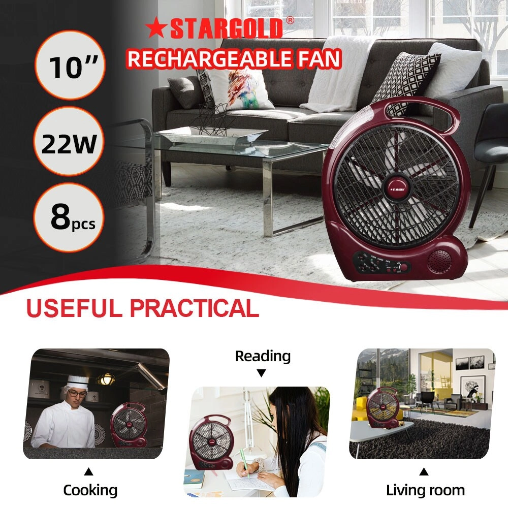 Rechargeable Oscillating Fan - 10 Inch