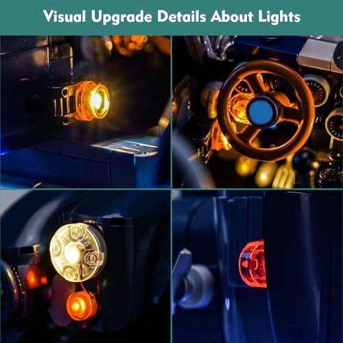 Light kit Compatible with Lego 10357 Shelby Cobra 427 S/C - Standard Version