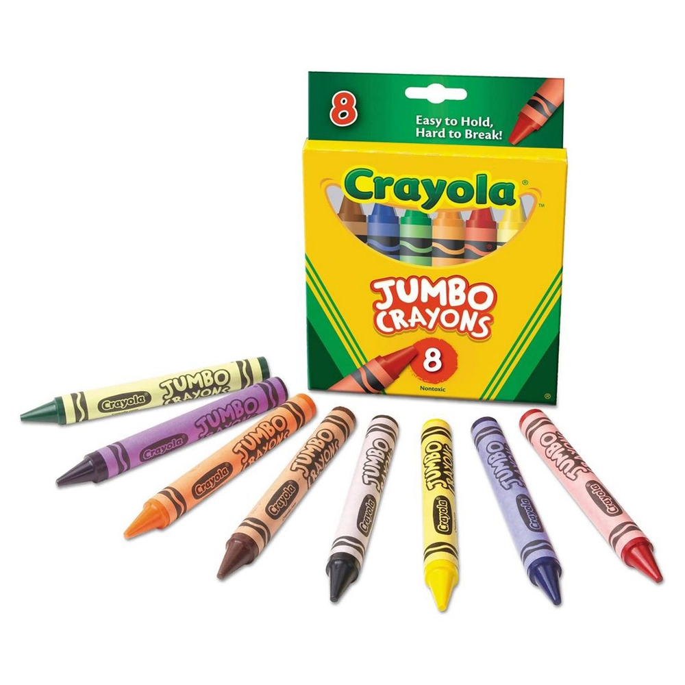 Large Crayons - 8 Pcs