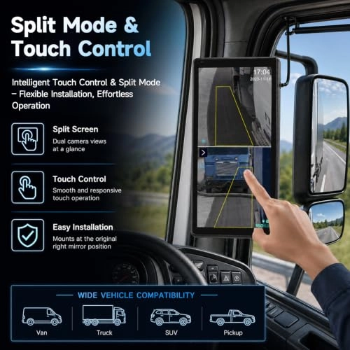 Reversing Camera - 1080P Night vision + Monitor - Wireless Carplay