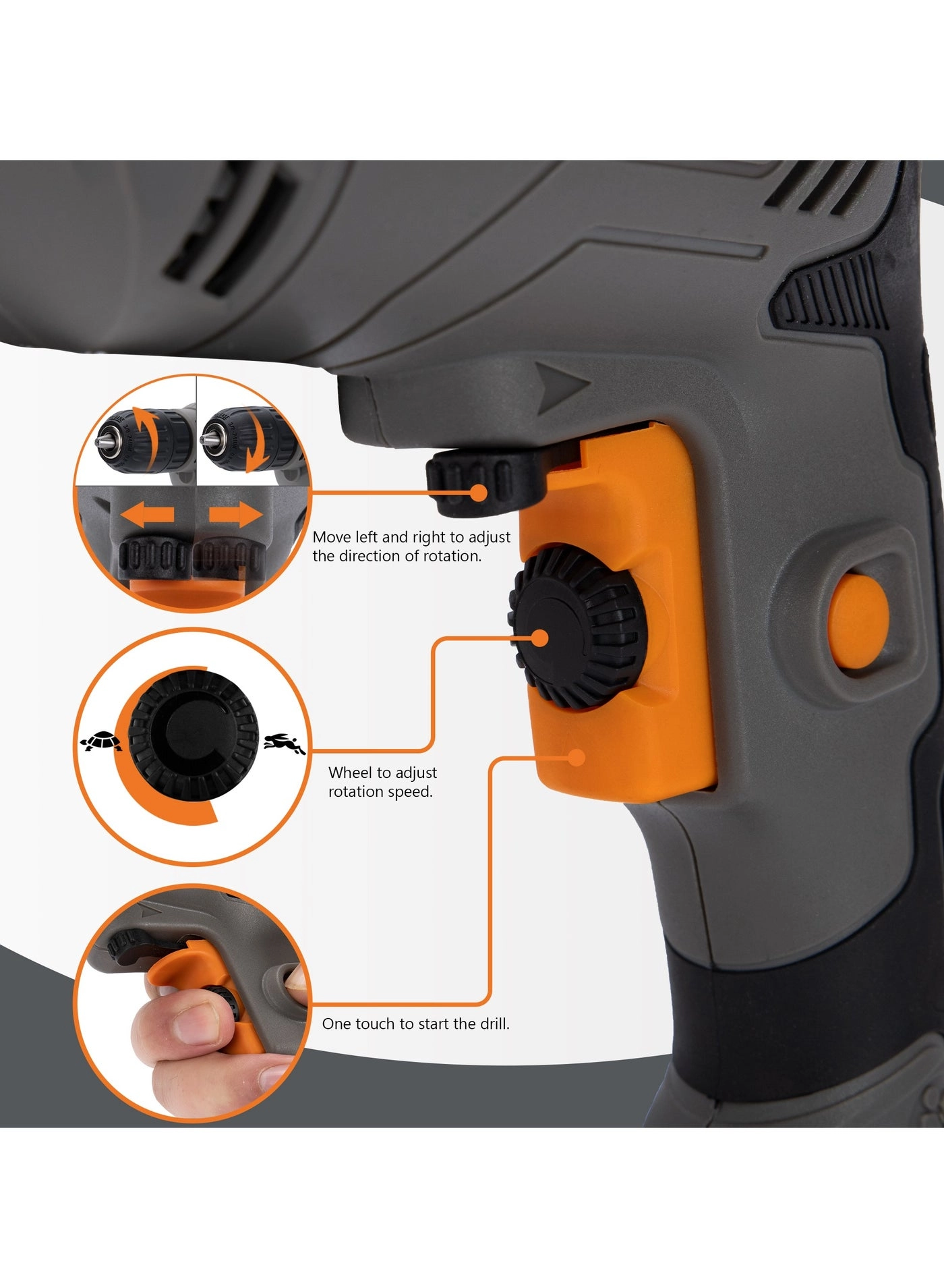 KBM 450 S - 450W 10MM Keyless Chuck