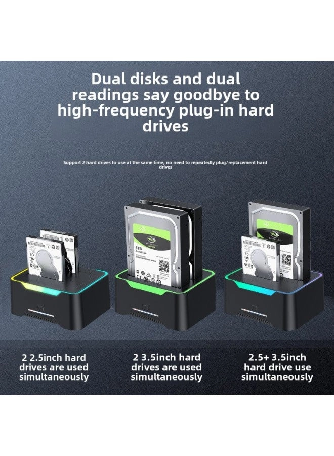 Dual-disk USB 3.0 Hard Disk Base