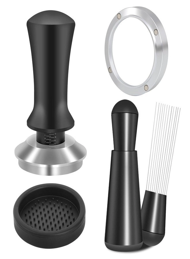 Knock Box - Fits 51mm + Tamping Station + Coffee Tamper + Distributor + WDT Distribution Tool + Dosing Funnel + Puck Screen