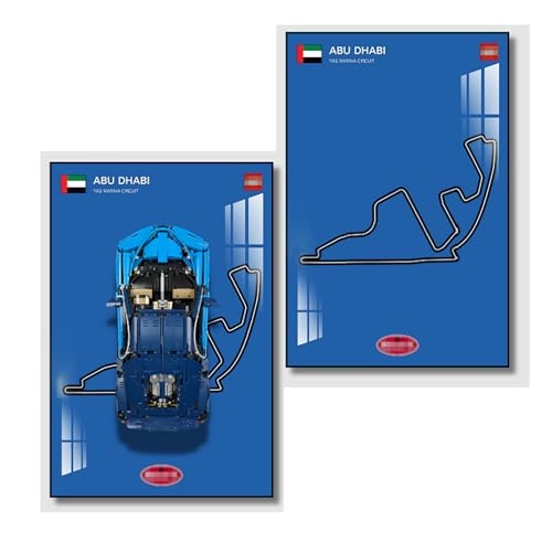 Display Wallboard - Yas Marina Circuit in the United Arab Emirates Lego Technic