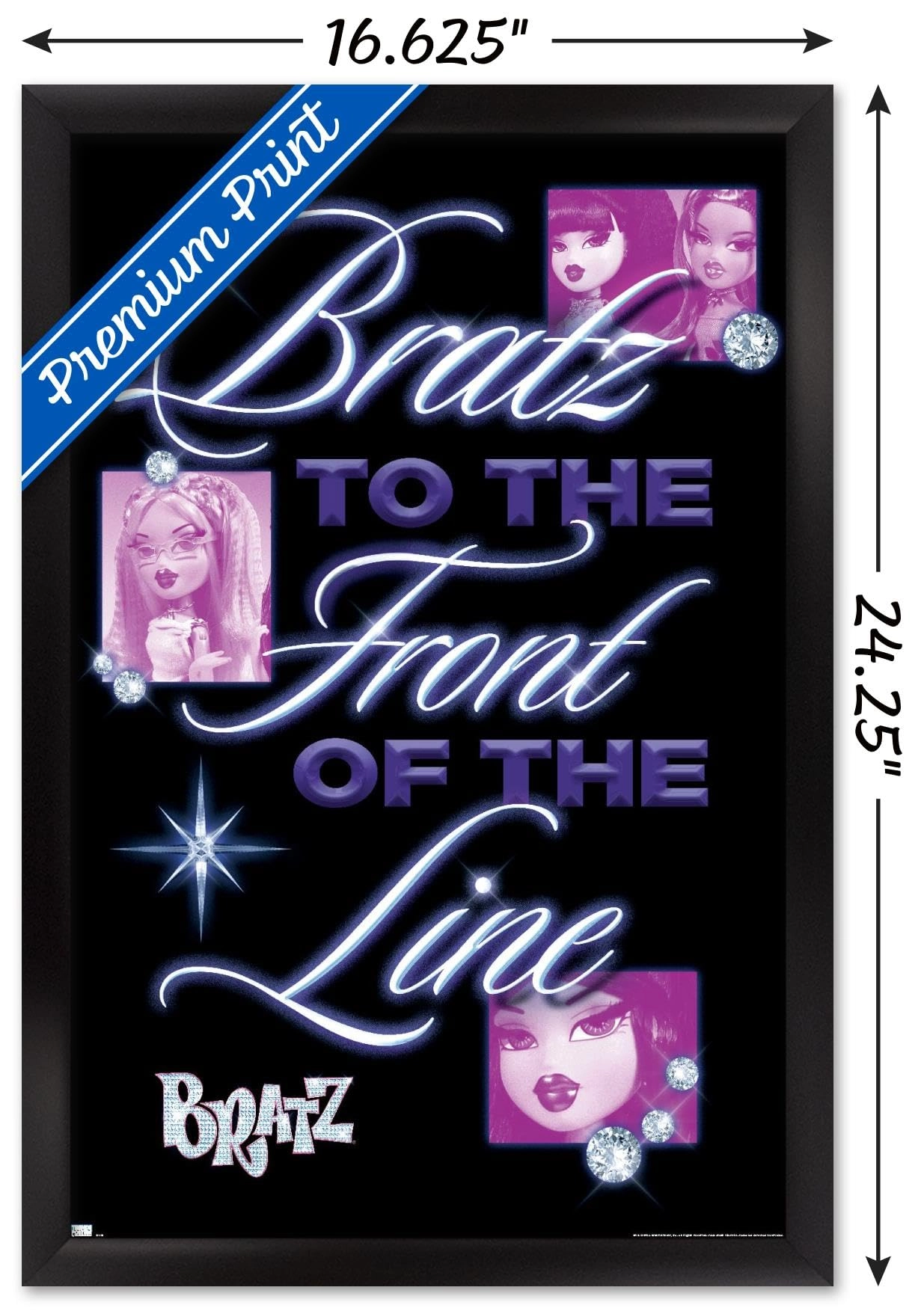 Bratz: Girls Nite Out - Front Of The Line Wall Poster - Paper 22.4\"L x 14.7\"W