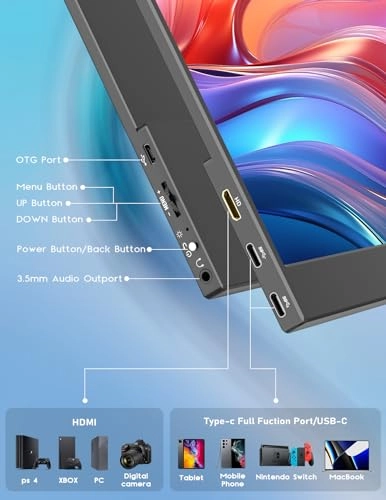 4K Portable Monitor - 3840x2160 13.3 Inches