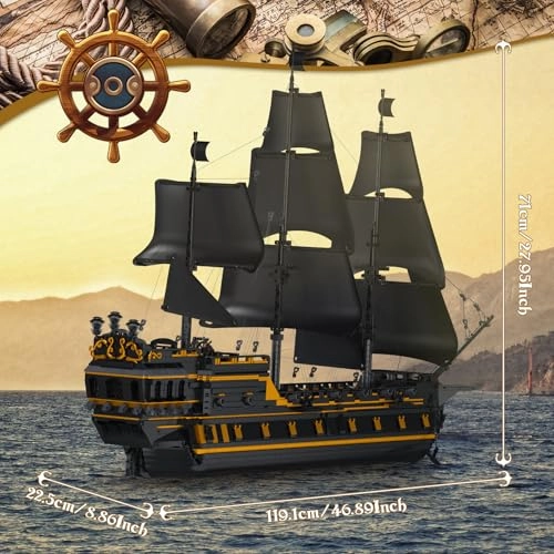 Large Black Pearl Ship - Pirates Ship