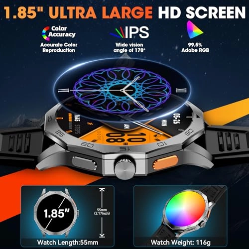 Military Smart Watch 55mm metal