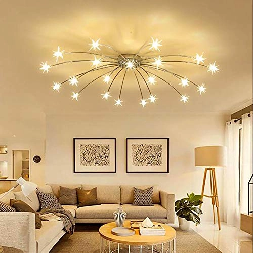 Nordic Art Stars Ceiling - G4 21 head Black and white light